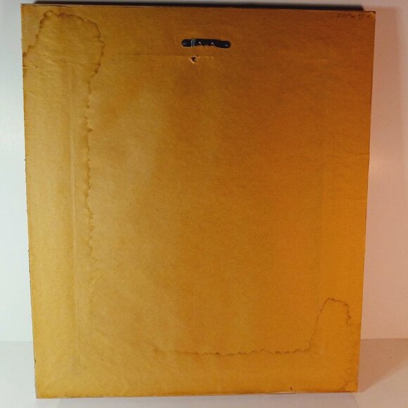 COPY - Vintage Signed 80s Wood Framed Bunny Rabbit Art - Picture 4 of 7